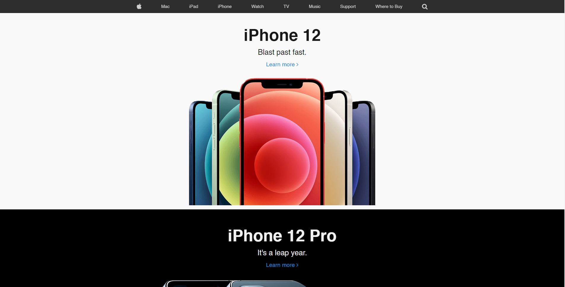 screenshot of an apple clone website